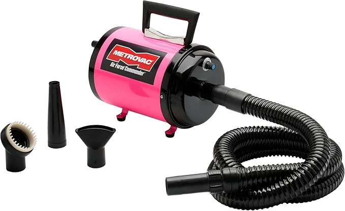 Verified METROVAC AFTD-3V Air Force Commander Variable Speed Pet Grooming Dryer Pink High Velocity Dog Hair Blower 4.0 HP USAAbout This Breathable