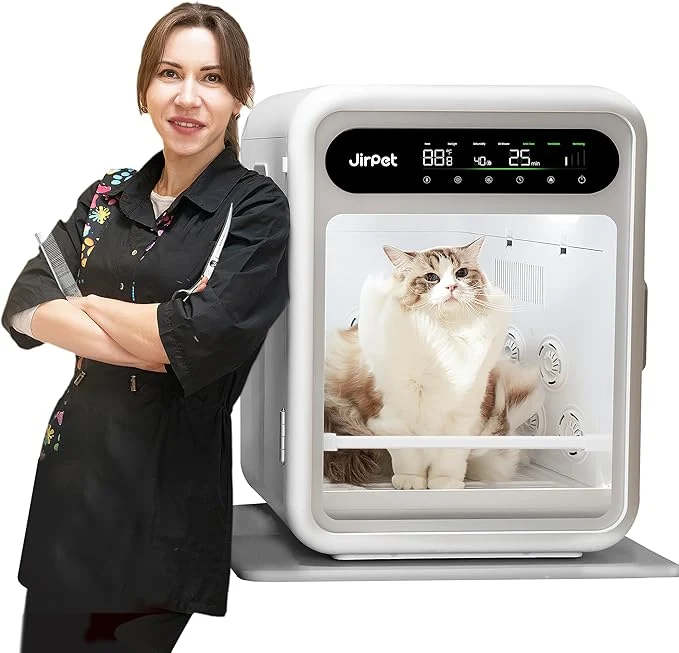 Effective JirPet Pet Dryer Box Pet Hair Dryer with Smart Chip Safety 75L Dog Dryer Box with Quiet 40dB Drying Auto Temp Humidity Control Strong Airflow for Long Hair Dogs Cats Professional Pet DryerAbout This Innovative