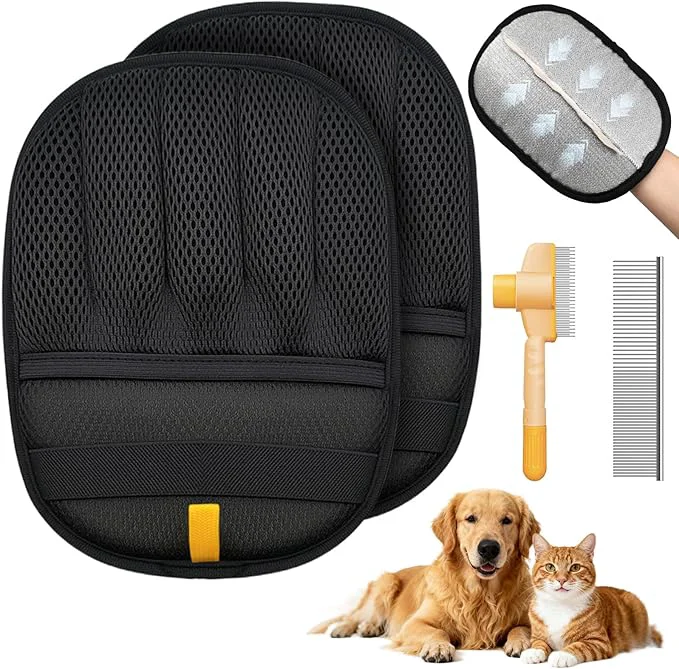 Efficient Pet Hair Removal Glove Electrostatic Gloves for Cats Dogs Pet Hair Remover for Clothing Couch CarpetAbout ThisOverview Fashionable