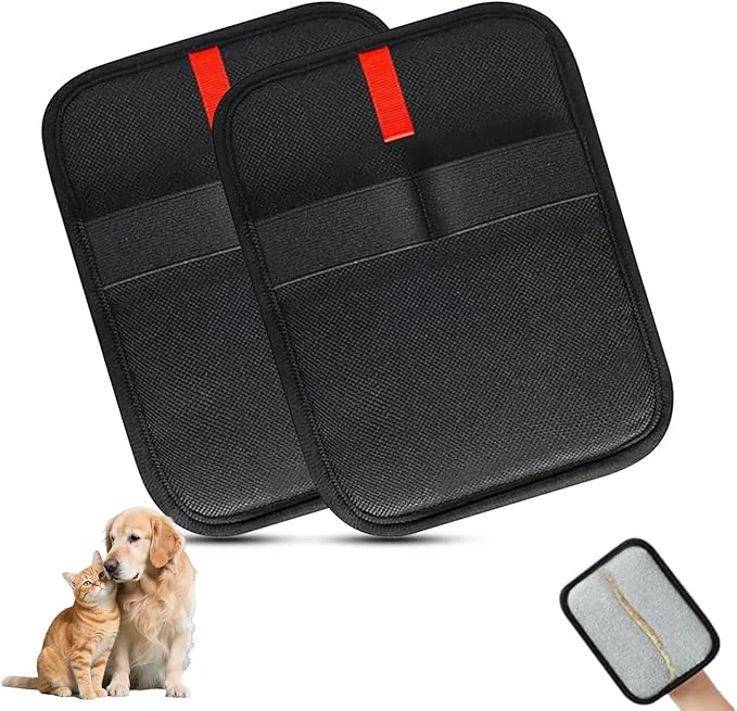 Excellent Pet Hair Removal Glove Reusable Electrostatic Pet Hair Remover Glove Washable Grooming Tool for Cats Dogs Furniture Car Seats Carpets 2 Piece About This Trendy