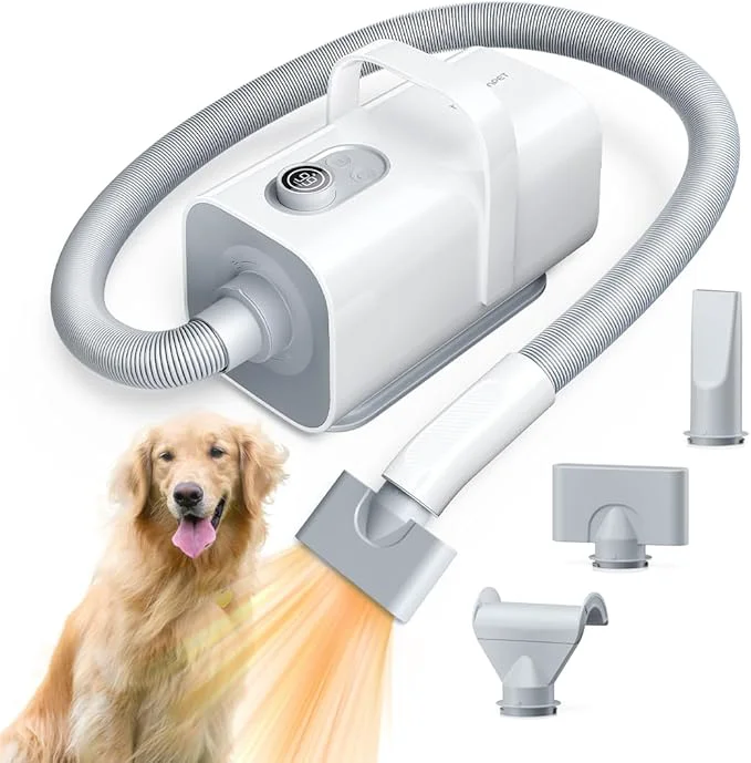 Contemporary HomeRunPet Dog Dryer Pet Hair Dryer with 99 Adjustable Wind Speed and Temperature Control 3 Different Nozzles Quiet Dog Blow Dryer Professional Pet Hair Drying for DogsAbout ThisOverview World-Class