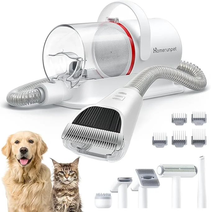 Unique HomeRunPet Ultra Quiet Dog Grooming Vacuum 12000Pa Suction 6-in-1 Pet Clipper Kit for Dogs Cats Low Noise Pet FriendlyAbout ThisOverview Eco-Friendly