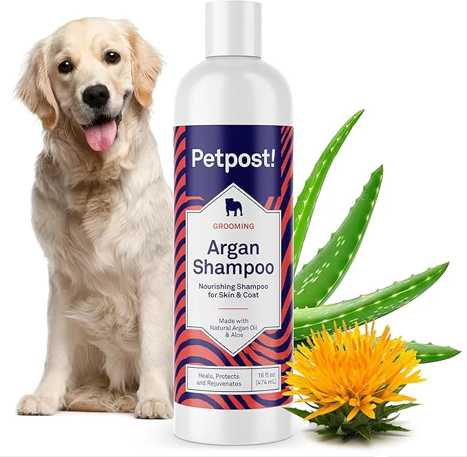 Exclusive Petpost Argan Shampoo for Dogs. Dog Shampoo with Argan Oil Aloe. Moisturizes Dry Skin Softens Coat Restores Shine. 16 ozAbout ThisOverview Environmentally Friendly