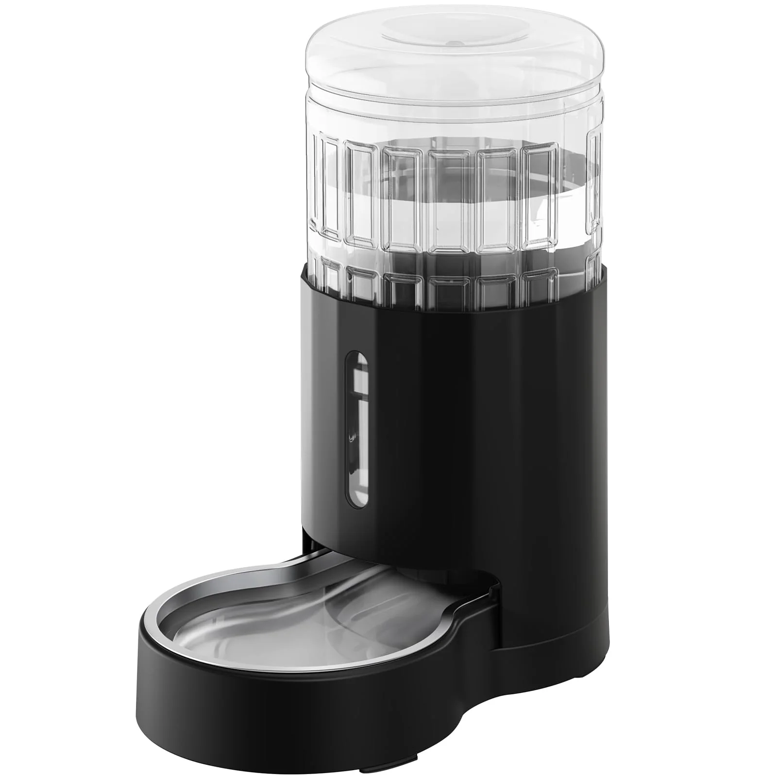 Dependable CZPET Automatic 4L Gravity Water Dispenser with Stainless Steel Bowl for Cats Small Medium Dogs Black Powerful