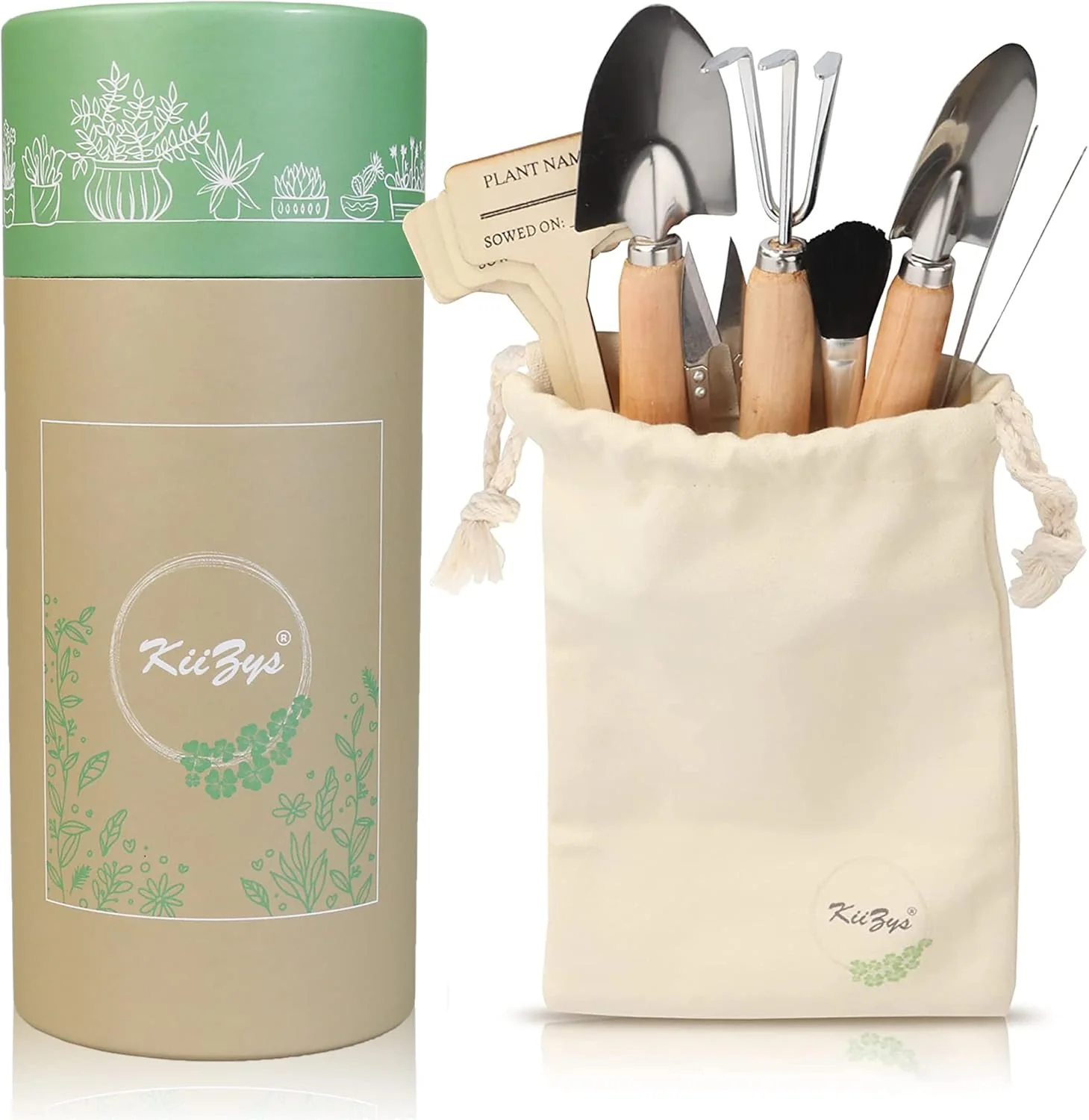 Excellent Indoor Garden Tools for Gardening - KiiZYS 12-Piece Small Garden Tools Set - Indoor Gardening Gifts for Women - Mini Hand Tools House Plant Tool Versatile