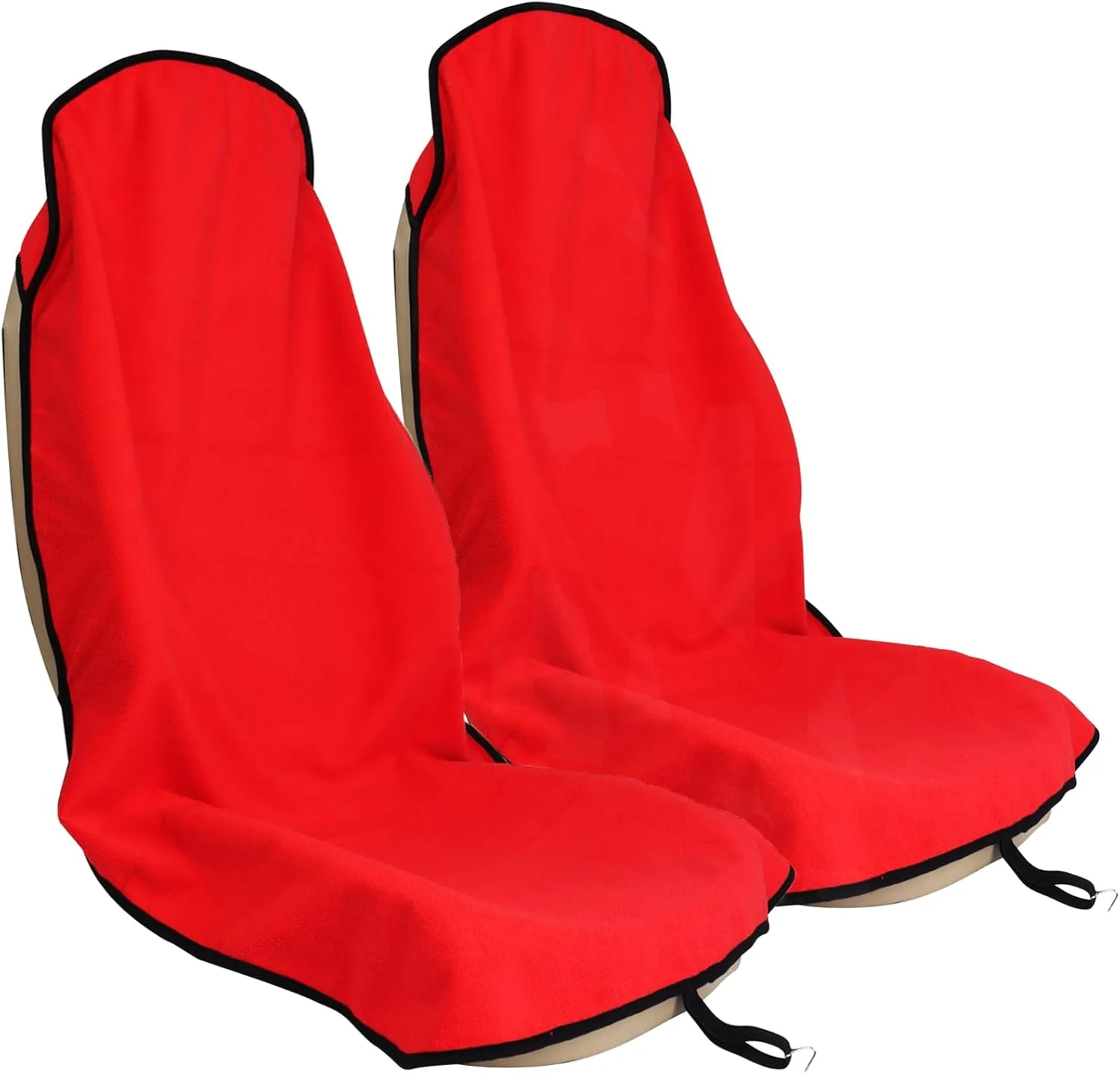 Certified Car Seat Cover Protector Front Seats for Gym Workout Running Swimming Beach and Hiking Waterproof Sweat Towel Bucket Seat Covers for Cars SUV Trucks Red 2Pcs Enhanced