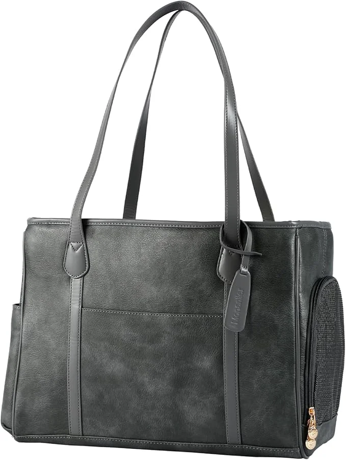 Contemporary Stylish Dog Purse Carrier Leather Pet Carrier Bag for Small Dogs Cats Puppy Airline Soft-Sided Carrier GreyAbout ThisOverview Unique