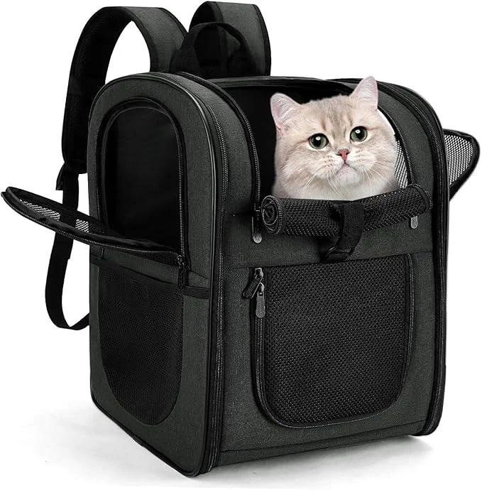 Classic Apollo Walker Dog Cat Carrier Backpack for 4-18lb Pets - Ventilated Safe Design with Padded Back Support Breathable Mesh Pet Backpack for Hiking Travel Outdoor Black About ThisOverview Modern