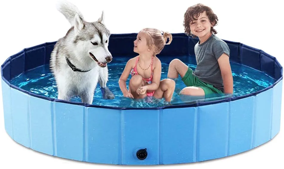 Efficient Jasonwell Foldable Dog Pet Bath Pool Collapsible Dog Pet Pool Bathing Tub Kiddie Pool Doggie Wading Pool for Puppy Small Medium Large Dogs Cats and Kids 63 Blue Healthy