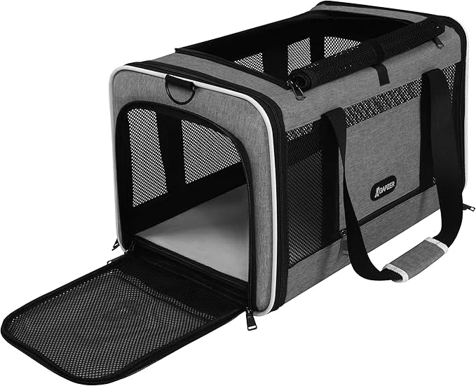 Smooth Cat Carrier 18x11x11 Top Load Soft Pet Travel Bag Over 15 lbs Collapsible Small Dog Puppy Crate 10 Pounds Small Animal Rabbit Kennel Carrying Case Kitten Mesh Cage Medium Cat Under 25 GreyAbout ThisOverview High-Performance