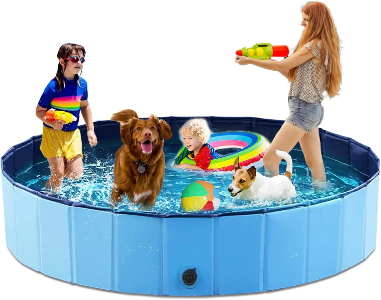 Contemporary Jasonwell Foldable Dog Pool Collapsible Hard Plastic Dog Swimming Pool Portable Kiddie Pool Pet Pool Doggie Wading Pool Bath Tub for Puppy Small Medium Large Dogs Cats and Kids 87 Fashionable