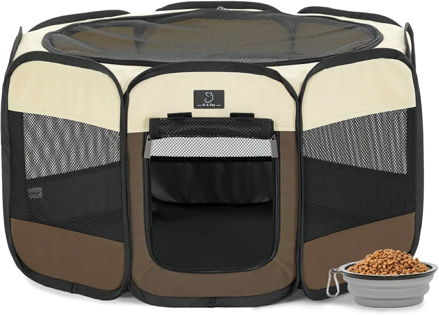 Artisan A 4 Pet PortablePet Playpen for Small Dogs 27 Foldable Small Playpens for Puppy Cat Rabbit Chick Indoor Cat Playpen with Removable Zipper Mesh Panel 11 W × 7.5 H Prestigious
