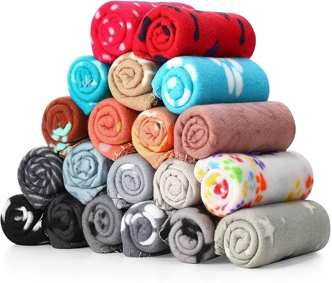 Trusted Eccliy 20 Pcs Puppy Blanket Pet Soft Fleece Dog Blankets Warm Felt Throw Sleep Exclusive