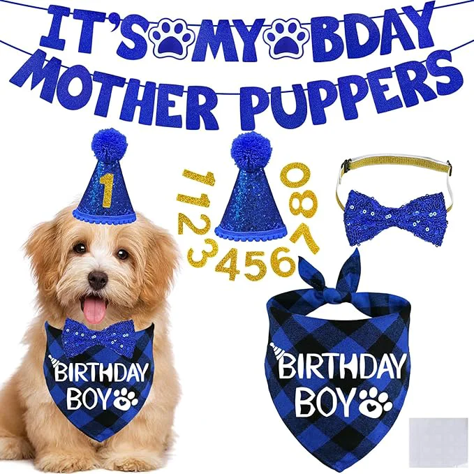 Convenient STMK Dog Birthday Decorations Environmentally Friendly
