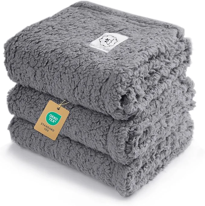 Contemporary 1 Pack 3 Calming Blankets Fluffy Premium Fleece Pet Blanket Soft Sherpa Throw High-Performance