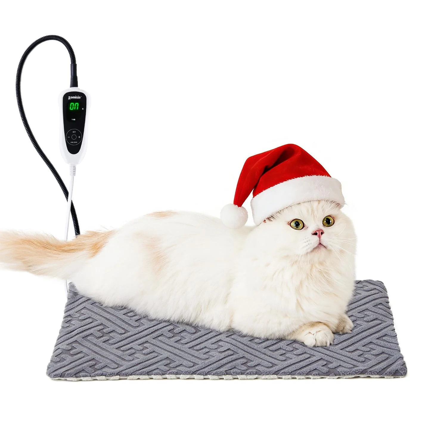 Trusted ZOMISIA Cat Heating Pad - 11 Temp Levels 24h Timer 17.5x14 in Waterproof Chew-Resistant Cord Sophisticated