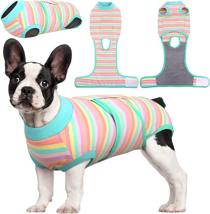 Relaxed Kuoser Recovery Suit for Dogs Cats After Surgery Professional Pet Recovery Shirt Dog Abdominal Wounds Bandages Substitute E-Collar Cone Prevent Licking Dog Onesies Pet Surgery Recovery SuitAbout ThisOverview Convenient
