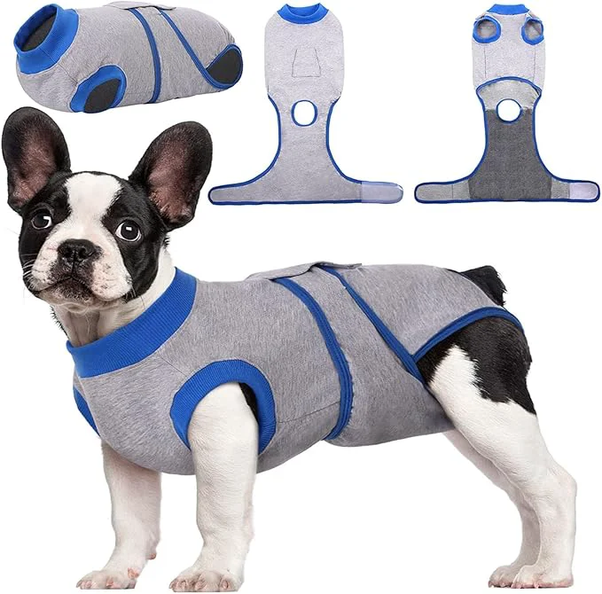 Expertly Made Kuoser Recovery Suit for Dogs Cats After Surgery Professional Pet Recovery Shirt Dog Abdominal Wounds Bandages Substitute E-Collar Cone Prevent Licking Dog Onesies Pet Surgery Recovery SuitAbout ThisOverview Eco-Friendly