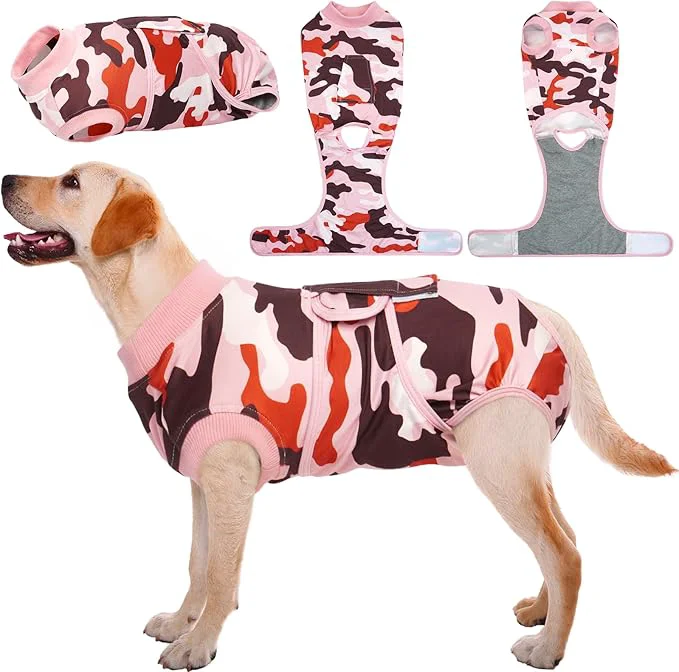 Responsible Kuoser Recovery Suit for Dogs Cats After Surgery Professional Pet Recovery Shirt Dog Abdominal Wounds Bandages Substitute E-Collar Cone Prevent Licking Dog Onesies Pet Surgery Recovery SuitAbout ThisOverview Powerful