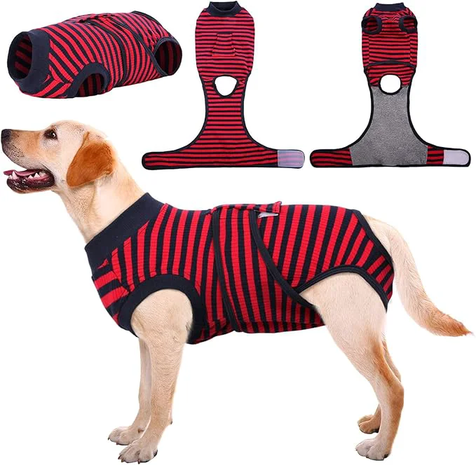 Recyclable Kuoser Recovery Suit for Dogs Cats After Surgery Professional Pet Recovery Shirt Dog Abdominal Wounds Bandages Substitute E-Collar Cone Prevent Licking Dog Onesies Pet Surgery Recovery SuitAbout ThisOverview Organic