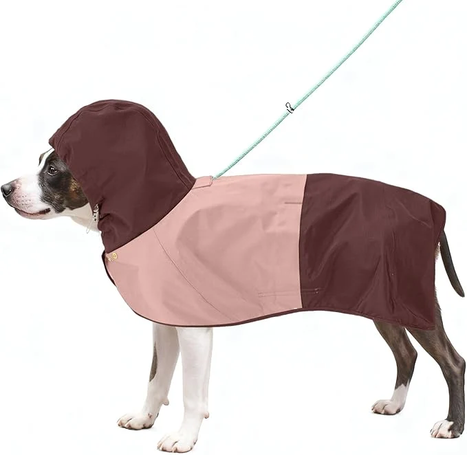 Classic Dog Raincoat Waterproof Dog Rain Jacket with Hood Rain Coat for Small Dogs with Leash Hole Raincoat Extended Dog Poncho Coverage to The Leg Easy On Off Rainwear Pink SAbout ThisOverview Effective