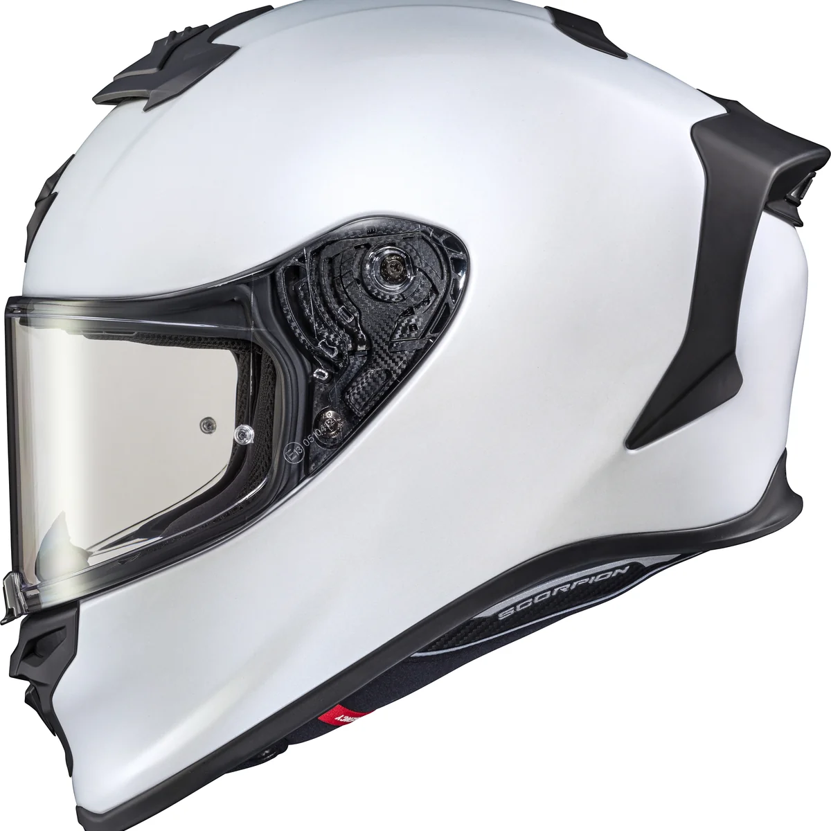 Top-Quality Scorpion - Exo R1 Air Full Face Helmet Matte Pearl White Lg Advanced