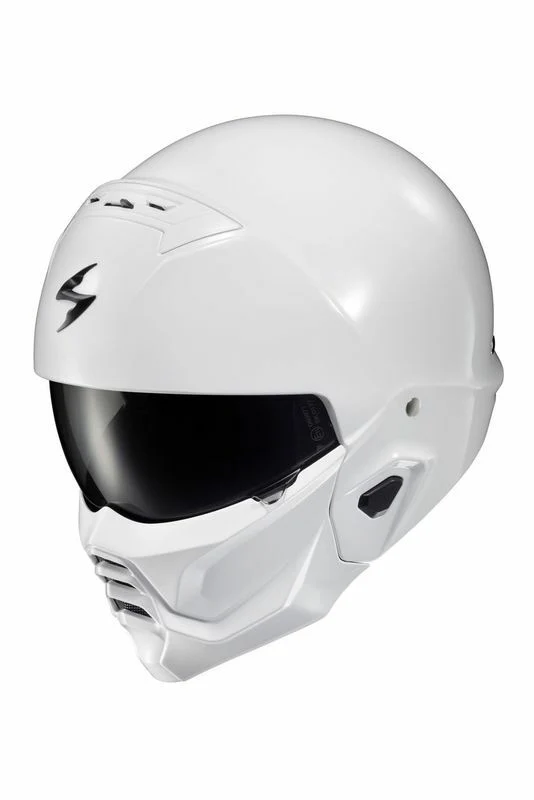 Breathable Scorpion - Covert 2 Open Face Helmet Gloss White 3x Trusted