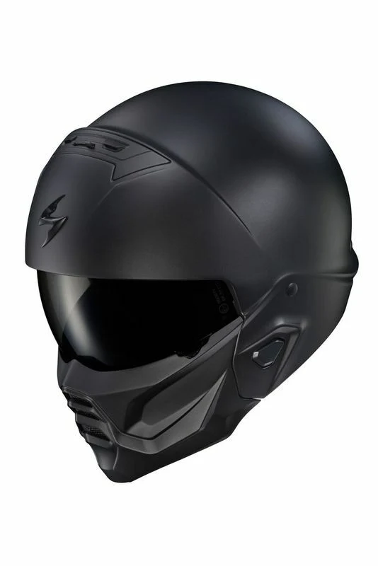 Authentic Scorpion - Covert 2 Open Face Helmet Matte Black Xl Flexible