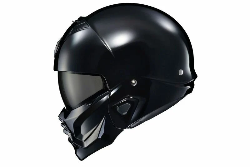 Trusted Scorpion - Covert 2 Open Face Helmet Gloss Black Lg Environmentally Friendly