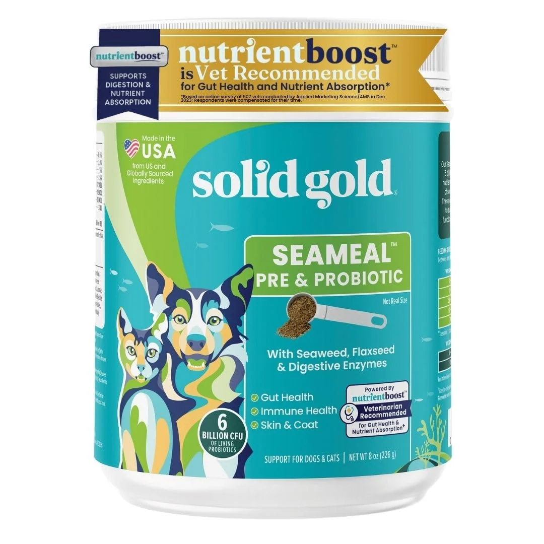 Outstanding Solid Gold SeaMeal Cat Dog Probiotic – Digestive Health Prebiotics Enzymes 8oz Quality