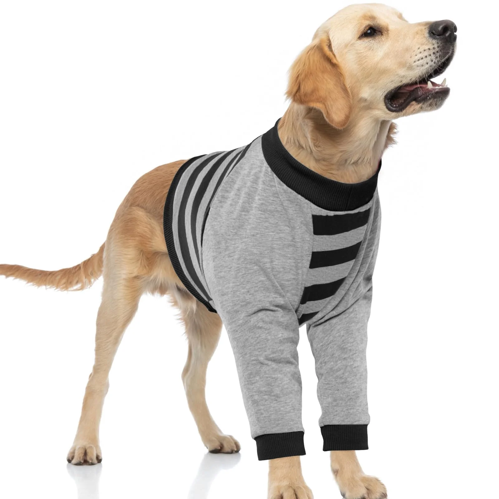 Premium FUAMEY Dog Recovery Sleeve with Elbow Protector – Front Leg Joint Protection Licking Guard XL Solid
