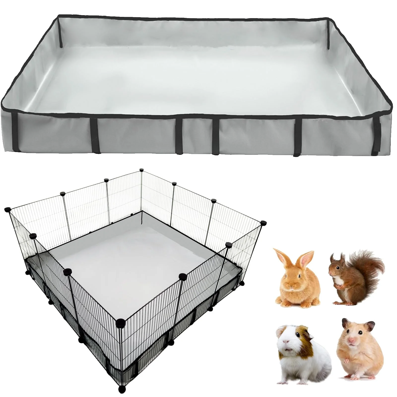Comfortable DZWLKJ Guinea Pig Cage Liner 42x42 — Waterproof Washable Base Natural