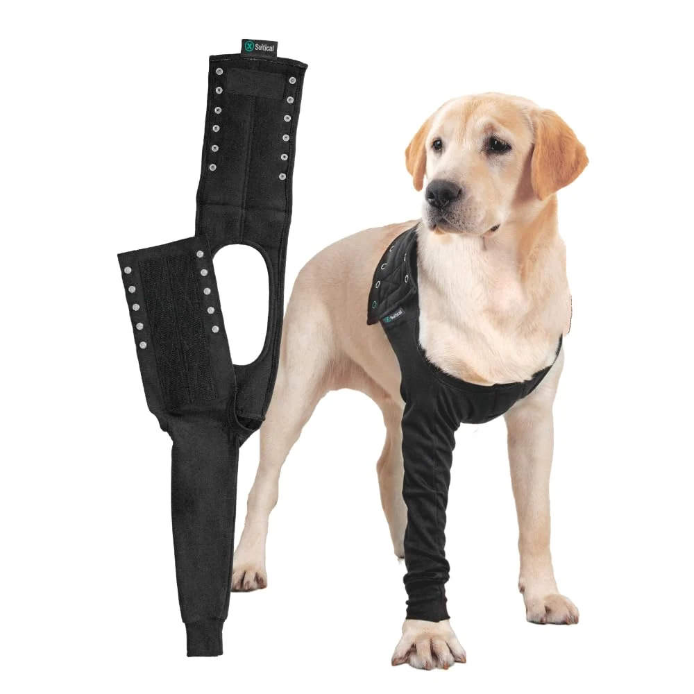 Consistent Suitical Recovery Sleeve for Dogs — Front Leg Protection After Surgery Machine Washable Traditional