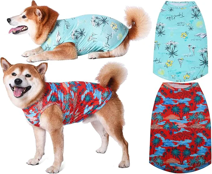 Sophisticated Dog Summer Cooling Shirts Sun Protection Quick Dry Mesh Breathable Small Chihuahua Tee-Shirt Red Blue XSAbout ThisOverview Prestigious