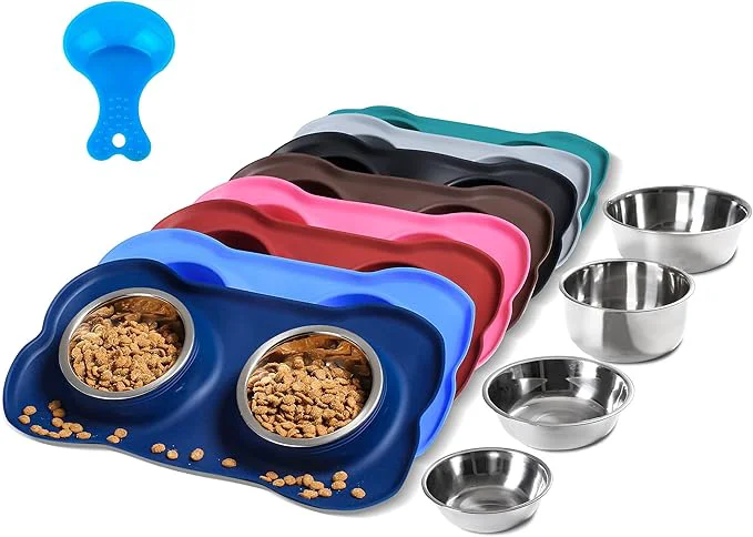 Authentic Hubulk Pet Dog Bowls 2 Stainless Steel Dog Bowl Traditional