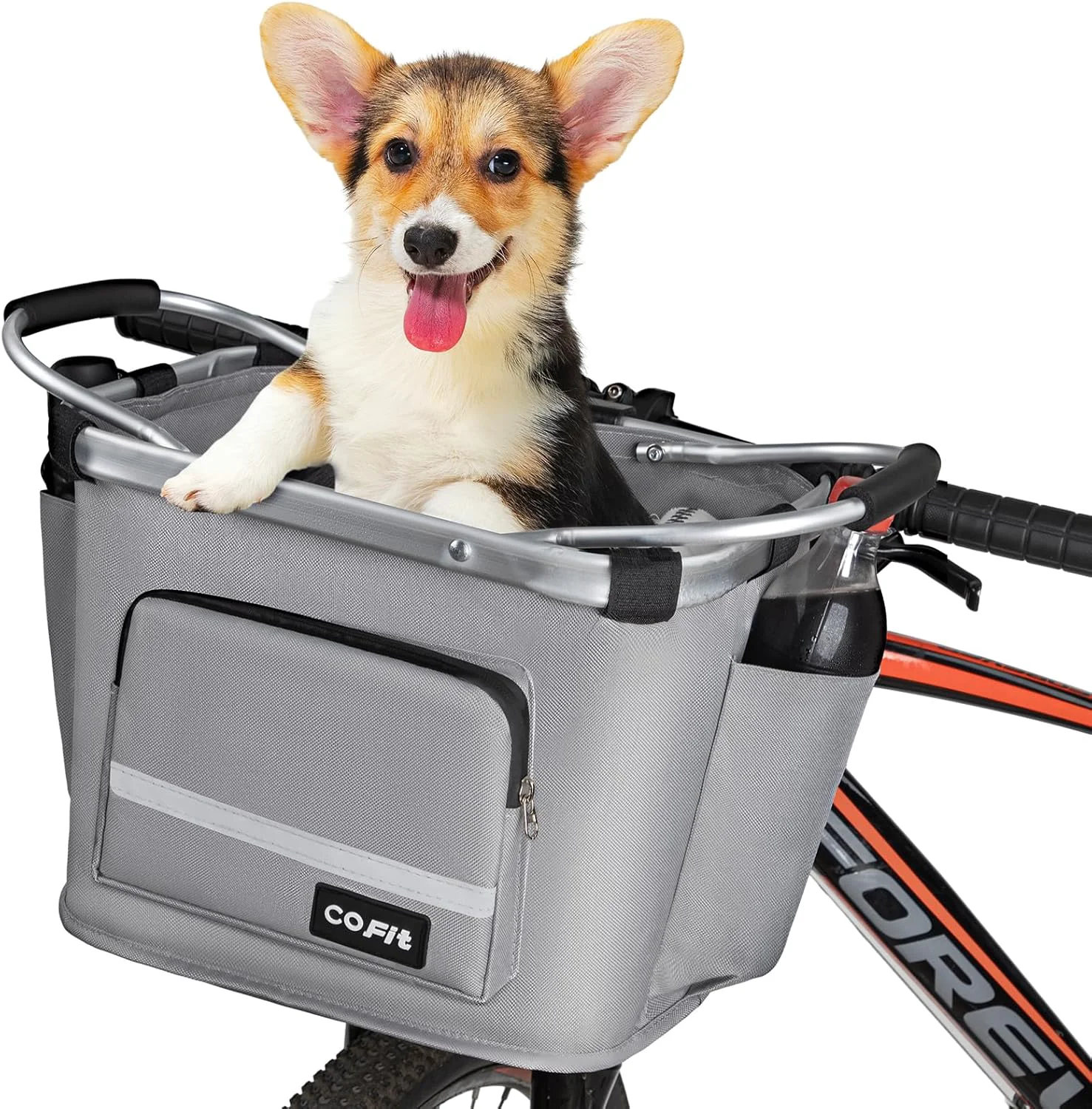 Quality COFIT Detachable Bike Basket Multi-Purpose Bicycle Handlebar Basket for Pet Shopping Commuter Camping and Outdoor Official