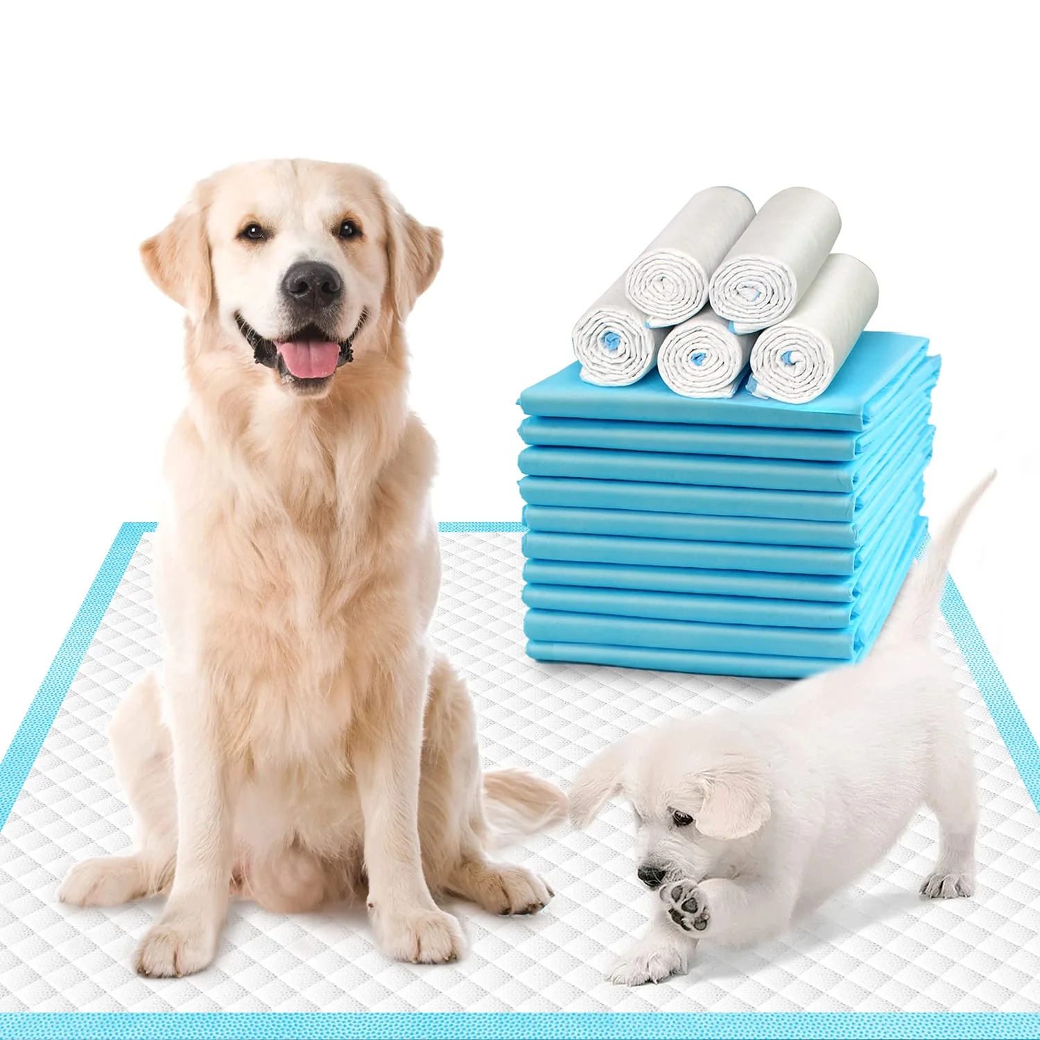 Casual DEEP DEAR Extra Large Dog Pads 30x26 40 Count Thick Absorbent Leakproof Training Pads for Dogs Cats More Smart