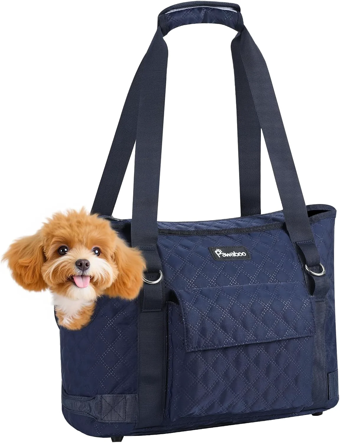 Casual Pawaboo Dog Purse Carrier for Small Dogs with Pocket Lightweight Dogs and Puppies Tote Bag Carrier Dog Carriers Soft Sided for Puppy Cat Rabbit Shopping Travel Puppy Carriers Under 11 LBS Navy Blue Premium