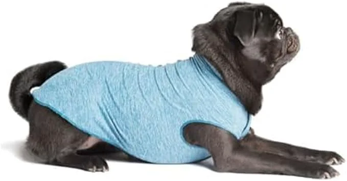 User-Friendly Goldpaw Dog Sun Shirt with UV Protection - Lightweight Cooling Sun Protection Clothing for Dogs - Reduce Heat Absorption - Pet Clothes Made in The USA - Machine Washable - Ocean Blue - Size 16About ThisOverview Optimized