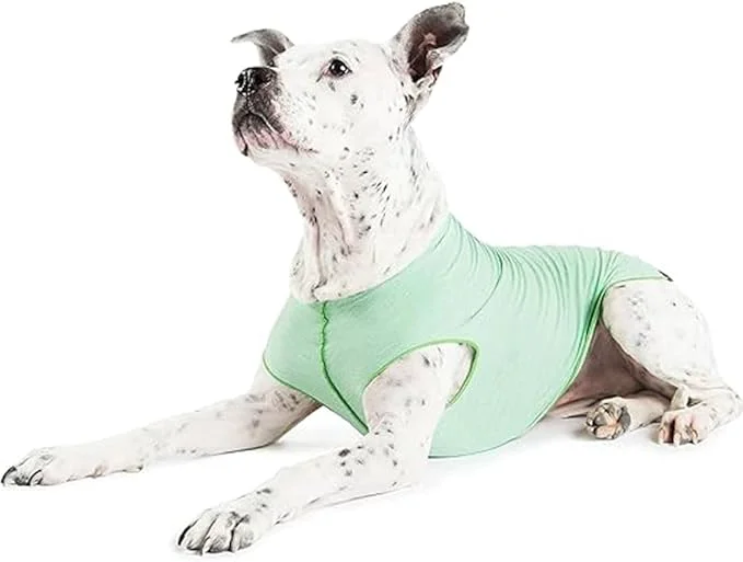 Advanced Goldpaw Dog Sun Shirt with UV Protection - Lightweight Cooling Sun Protection Clothing for Dogs - Reduce Heat Absorption - Pet Clothes Made in The USA - Machine Washable - Pistachio Green - Size 20About ThisOverview Excellent