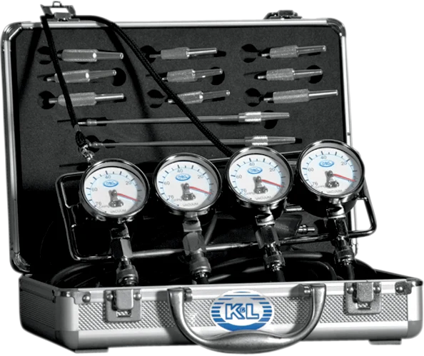 Solid K L SUPPLY Vacuum Gauge Set - Fuel Pressure - Deluxe 35-3019 Quality