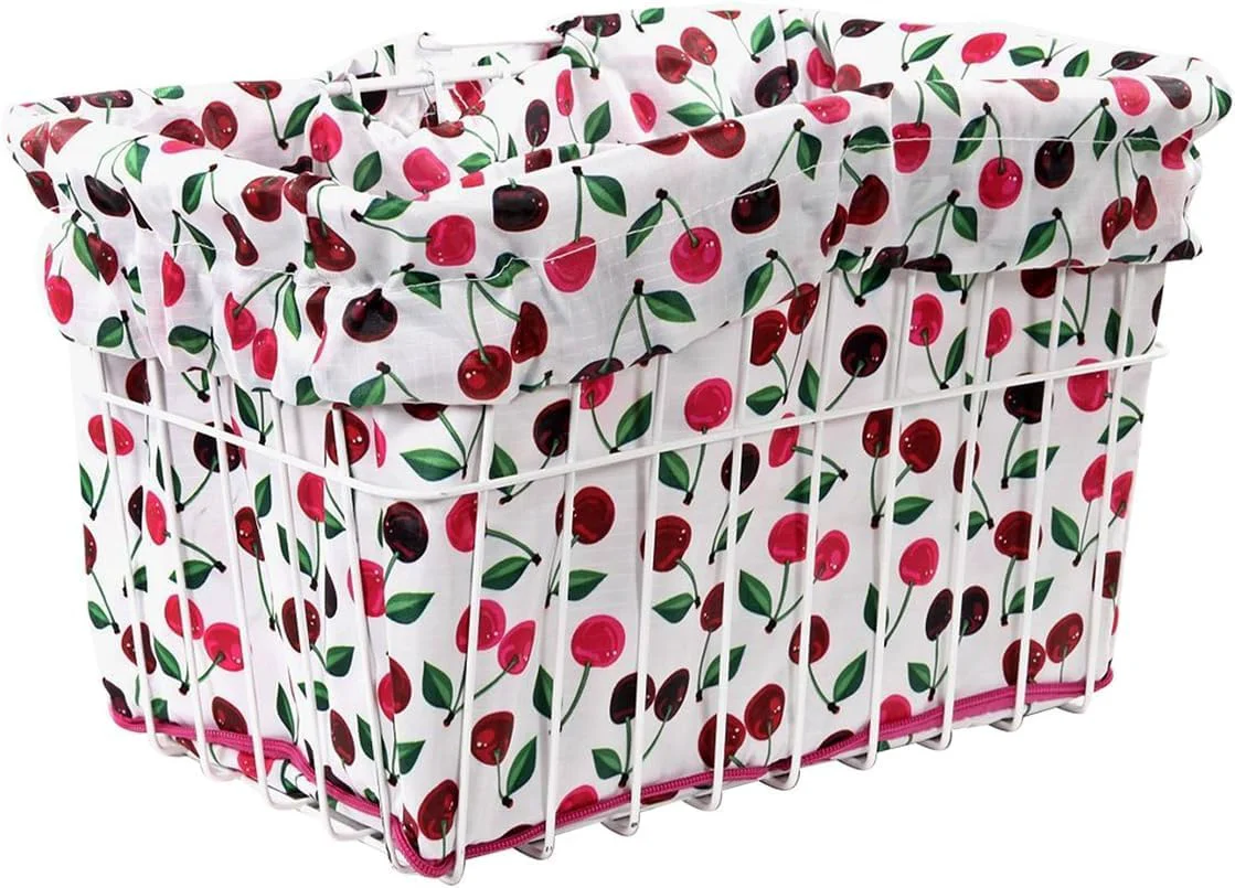 Luxury Cruiser Candy Bike Basket Liner Waterproof Universal Fit for Most Bike Baskets Stylish 2in1Tote Bike Basket Cover EBiKE Front Wire Or Wicker Bike Baskets Fits Up to 15x12x10 Breathable