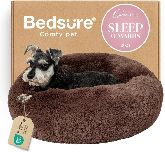 World-Class Bedsure Calming Dog Bed for Small Medium Dogs Durable