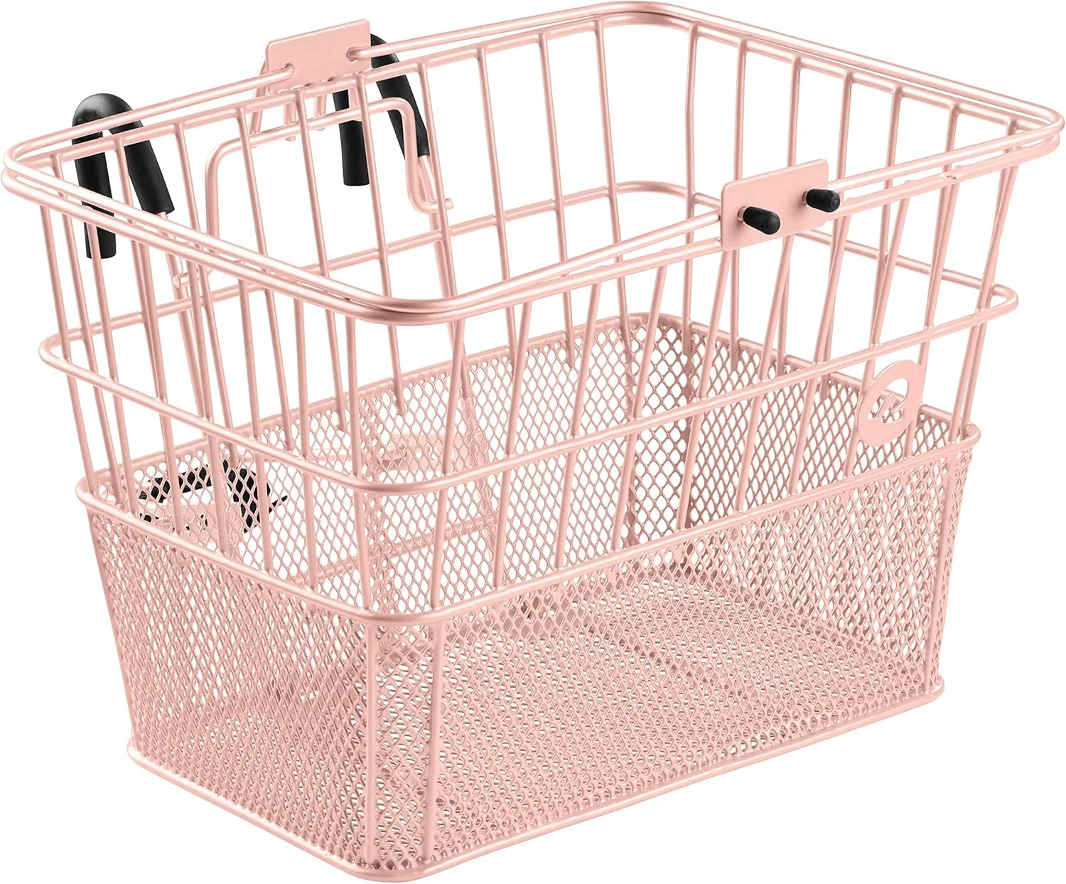 Verified Retrospec Apollo Detachable Front Bike Basket Steel Half-Mesh with Integrated Detachable Hooks and Built-In Handle Easy Assembly and Portability for Bicycles Genuine