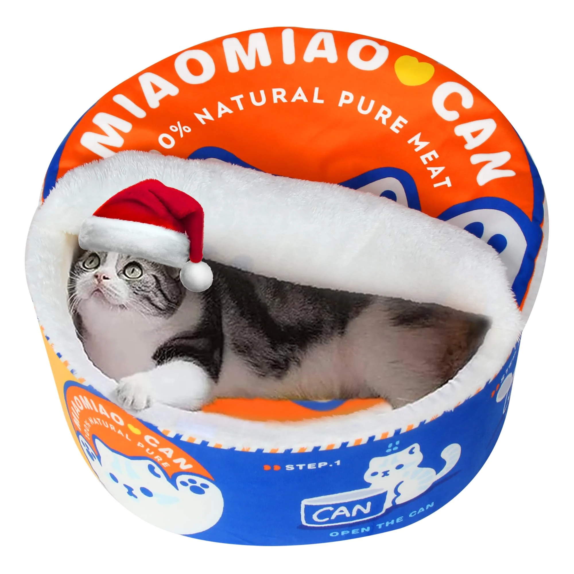 Long-Lasting Chongxing Ramen Noodle Bed – Plush Round Pet Nest for Cats Dogs Quality