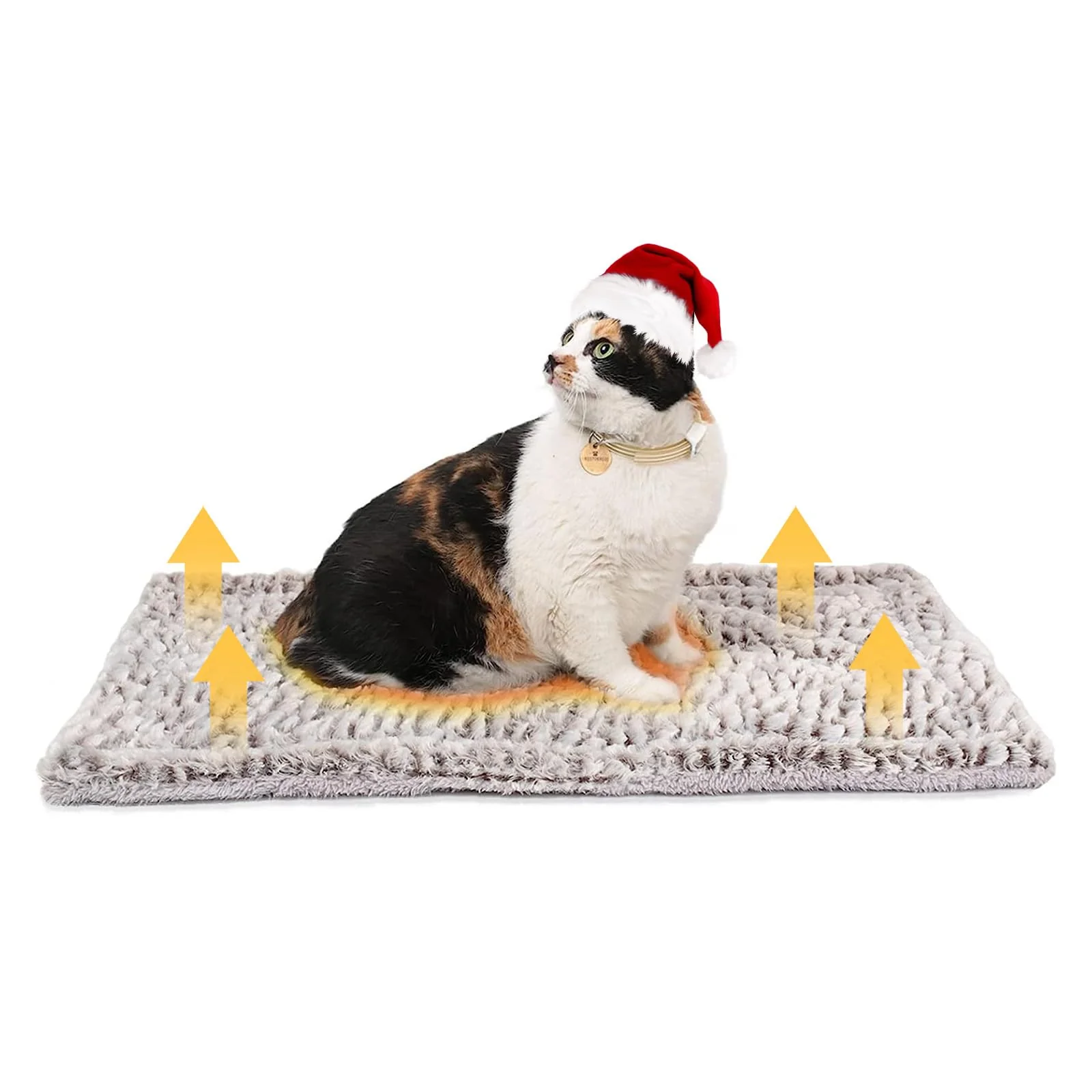 Durable Mora Pets Self-Heating Cat Pad – 27.5 x 18.5 in Self-Warming Bed for Indoor Outdoor Cats Green