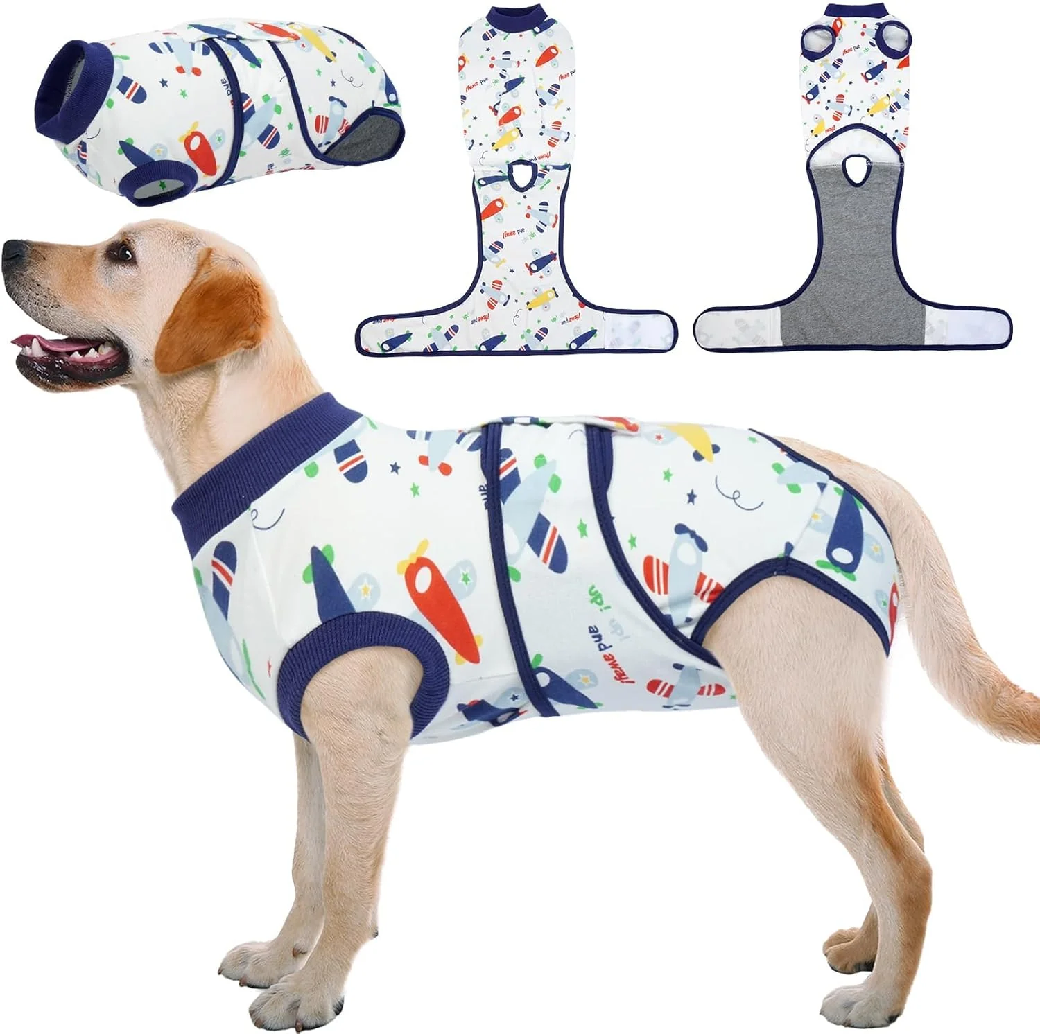 Sophisticated Kuoser Recovery Suit for Dogs Cats After Surgery Professional Pet Recovery Shirt Dog Abdominal Wounds Bandages Substitute E-Collar Cone Prevent Licking Dog Onesies Pet Surgery Recovery Suit Exceptional