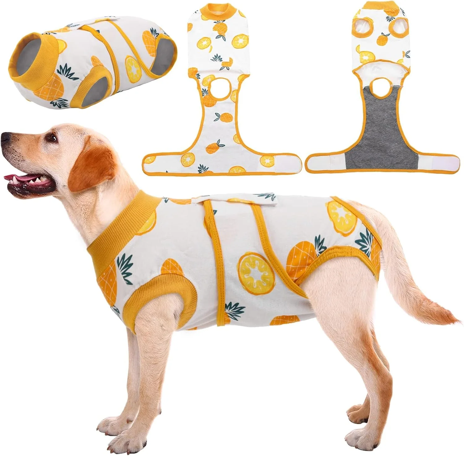 Effective Kuoser Recovery Suit for Dogs Cats After Surgery Professional Pet Recovery Shirt Dog Abdominal Wounds Bandages Substitute E-Collar Cone Prevent Licking Dog Onesies Pet Surgery Recovery Suit Minimalist