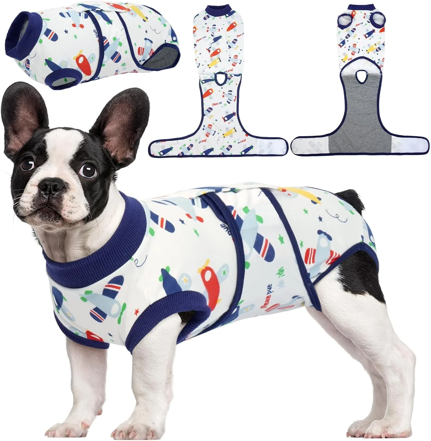 Smart Kuoser Recovery Suit for Dogs Cats After Surgery Professional Pet Recovery Shirt Dog Abdominal Wounds Bandages Substitute E-Collar Cone Prevent Licking Dog Onesies Pet Surgery Recovery Suit Optimized