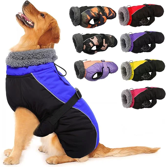 Authentic IECOii Extra Warm Dog Coat - Reflective Adjustable Winter Jacket with Buckle Fleece Turtleneck for Small Medium Large DogsAbout ThisOverview Recyclable